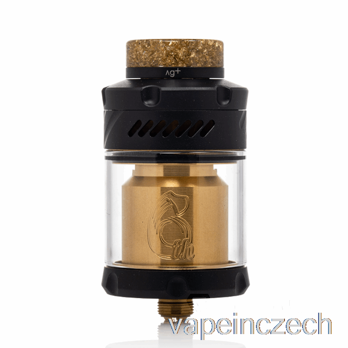 Hellvape Dead Rabbit V3 25mm Rta [6th Anni] Black Gold Vape Pen